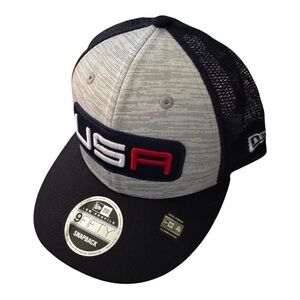 New Era USA Snapback Cap - Blue and Gray